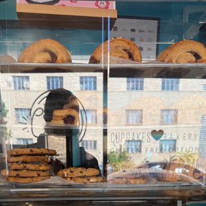 Pastries, cookies, and cupcakes on displayy  at The Cake Bar in Denver