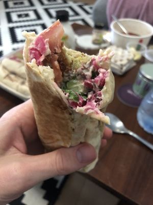 Falafel wrap  at Zaroob  in Abu Dhabi