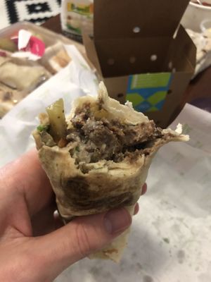 Impossible meat wrap  at Zaroob  in Abu Dhabi