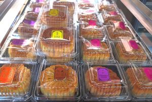 Moon Cakes at Lotus Vegetarian Market in Northbridge