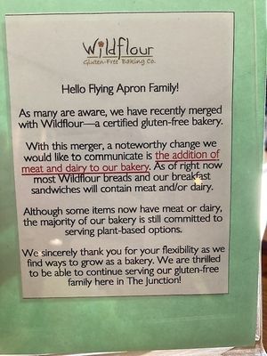 Message  at Flying Apron - West Seattle in Seattle