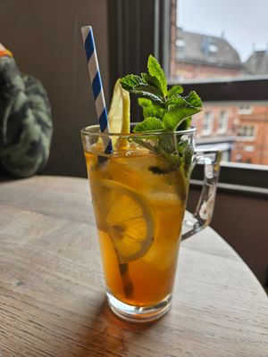 Peach iced tea at Drift  in York