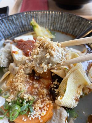 Vegan chicken  at Bowl Maker Society in Cologne