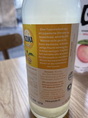 Yuzu lemonade   at Bowl Maker Society in Cologne