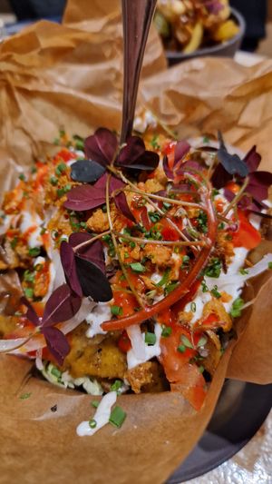 Vegankebab brunch at Pom Friterie in Stockholm