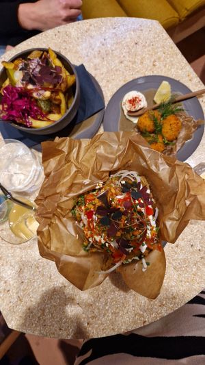 Vegan kebab brunch at Pom Friterie in Stockholm