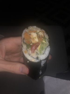Pokerrito with sushi rice  at Poke and Co  in Abu Dhabi
