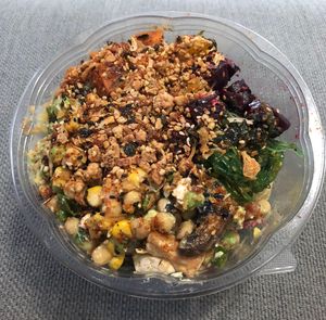 Custom poke bowl  at Poke and Co  in Abu Dhabi