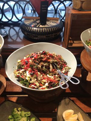 Quinoa and pomegranate salad   at Cooper's Bar and Restaurant in Abu Dhabi