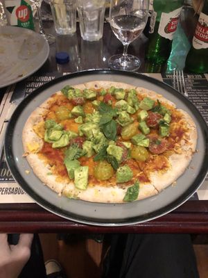  Bespoke vegan pizza   at Cooper's Bar and Restaurant in Abu Dhabi