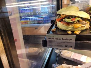 Vegan bagel  at Espresso House - Nordre Gate in Oslo