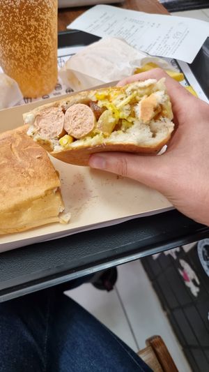 Soja hot dog at Prime Dog - Vila Mariana in Sao Paulo