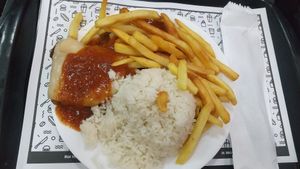 Bife a parmegiana vegano at Prime Dog - Vila Mariana in Sao Paulo