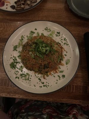 Kimchi Fried Ricee  at Forgotten Tonic in St Augustine