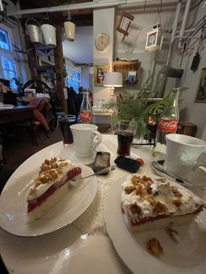 Only Place to get vegan cake. Very Cosy!!!!  at Trödelstübchen & Café in Plau Am See