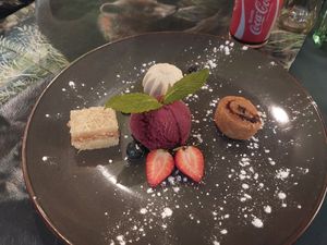 Vegan dessert at Mondani in Lochem