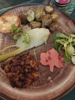 Vegan gerecht (verrassingsmenu) at Mondani in Lochem