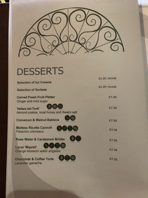   at The Medina Restaurant in Mdina