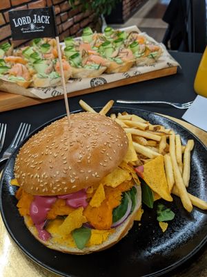 vegan burger at Lord Jack in Rzeszow