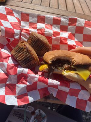 Walnut burger & Cornbread 10/10 at InnerG Cafe in Winter Haven