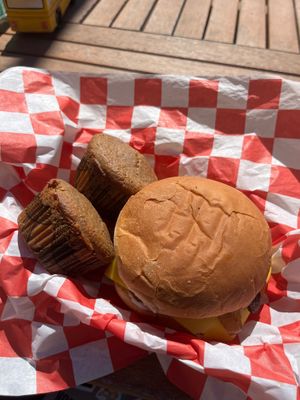 Cornbread & Walnut Burger at InnerG Cafe in Winter Haven