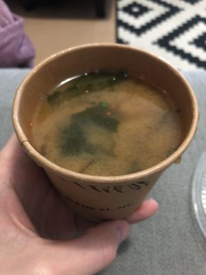 Spicy miso soup  at Pokai in Abu Dhabi