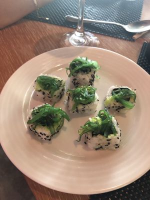 Vegan sushi  at CuiScene in Abu Dhabi