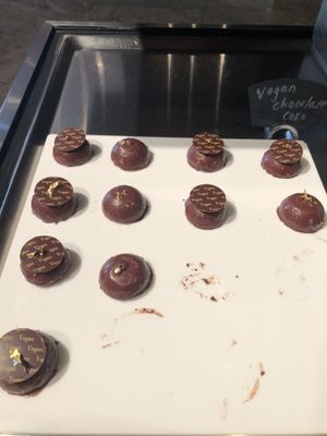 Vegan dessert section  at CuiScene in Abu Dhabi