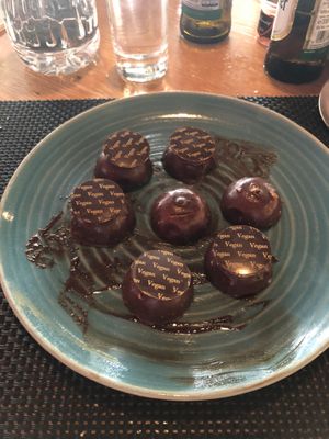 Vegan chocolate cakes  at CuiScene in Abu Dhabi
