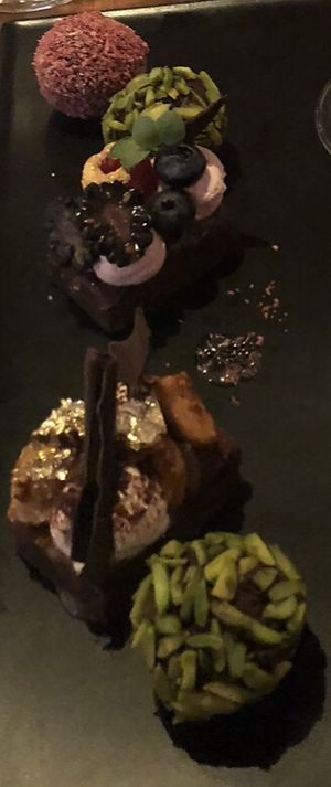 Chocolate & coconut balls and brownie bites  at Giornotte in Abu Dhabi