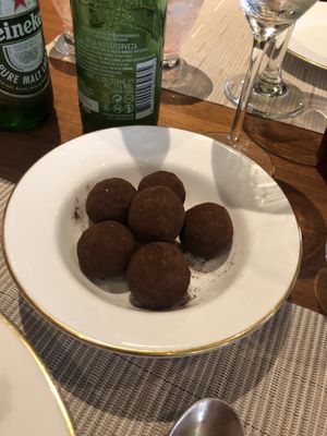 Chocolate coconut truffles  at Giornotte in Abu Dhabi