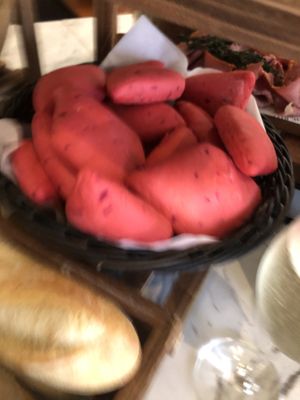 Beetroot bread  at Giornotte in Abu Dhabi