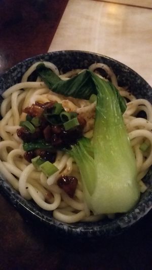 Noodles with black truffle at Eat East in Stockholm