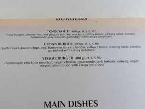 Menu at Elvis Kitchen in Sozopol