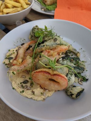 Tempura at Orange Cafe Bar in Mousehole