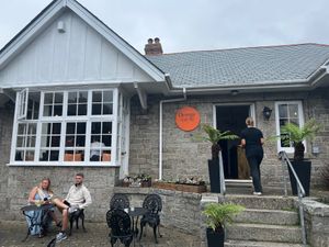  Cafe had lovely outdoor and indoor seating at Orange Cafe Bar in Mousehole