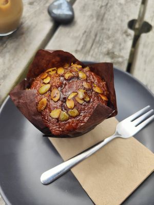 Spiced apple muffin at Orange Cafe Bar in Mousehole