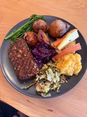 Seitan roast   at Orange Cafe Bar in Mousehole