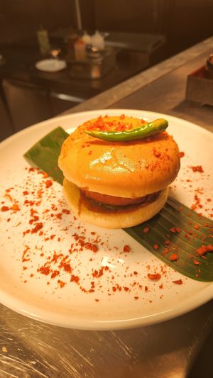 Vada pav at Sthan M1 in Manchester