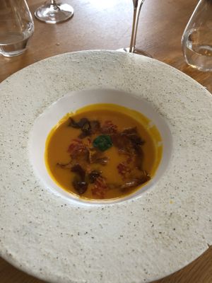 Soupe vegan   at Domaine de la Tortinière in Veigne