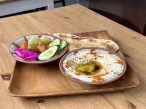 Hummous side dish, £4  at Levante in Glasgow