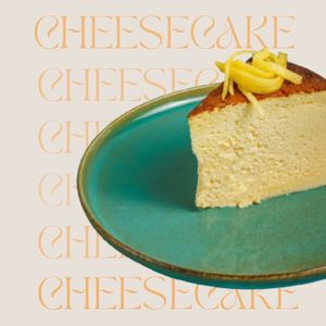 Japanese cheesecake (gluten free) at Noa Poke Koukaki in Athens