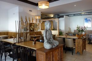 Seating area at Keng Restaurant in Saarbrucken