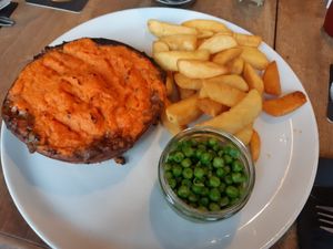 Vegan Shepherd pie at The Old Stag in Conwy