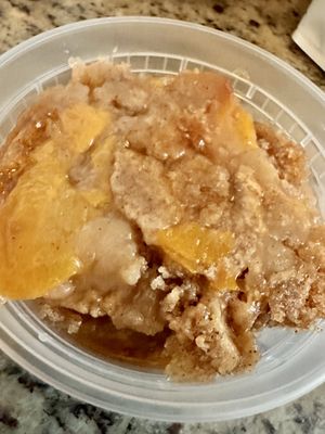Peach cobbler   at Buttafly Kisses Vegan Treats in Austell
