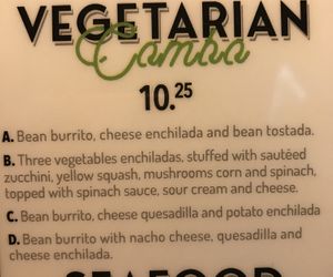 Vegetarian options at San Jose  at San Jose in Zebulon