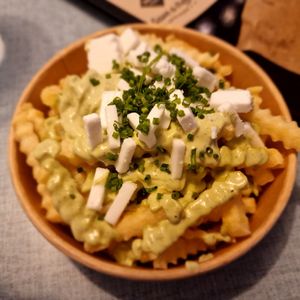 Greek fries at Swing Kitchen in Basel