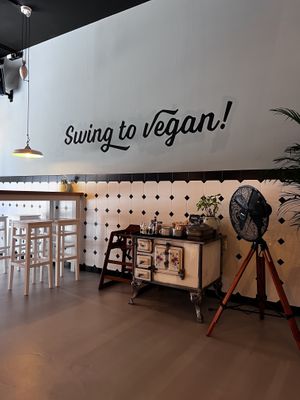 in the restaurant   at Swing Kitchen in Basel