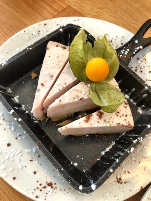 Strawberry cheesecake  at Avatara Pizza in Calgary