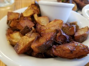Rosemary potatoes with truffle aioli at Cleveland Vegan in Lakewood